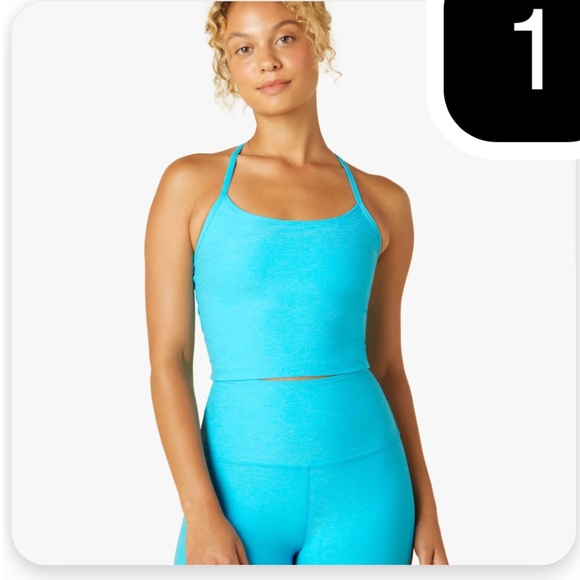 Beyond Yoga Spacedye Slim Racerback Cropped Tank-
Capri Blue Grotto - Picture 1 of 6
